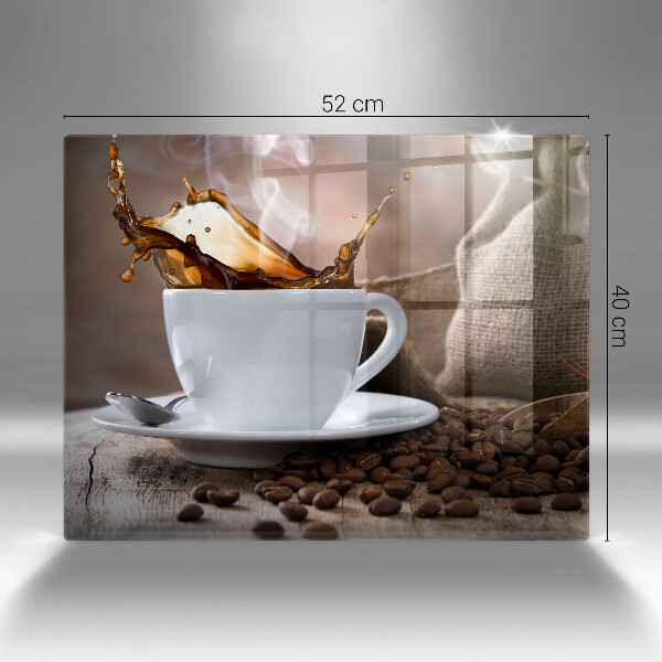 Copri piano cottura Tazza e chicchi di caffè