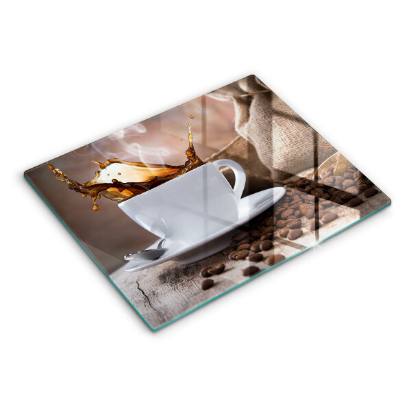 Copri piano cottura Tazza e chicchi di caffè