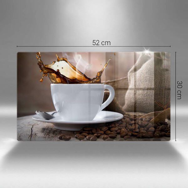 Copri piano cottura Tazza e chicchi di caffè