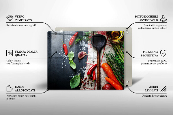 Copri piano cottura Cibo da cucina