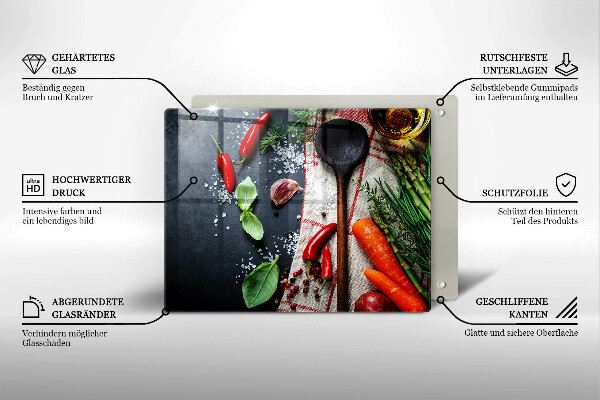 Copri piano cottura Cibo da cucina