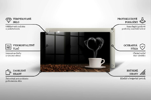 Copri piano cottura Cuore della tazza di caffè
