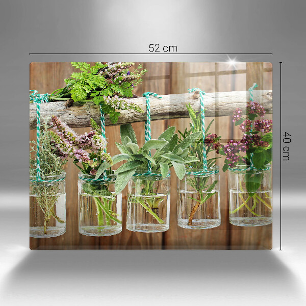 Copri piano cottura Annata di piante di erbe