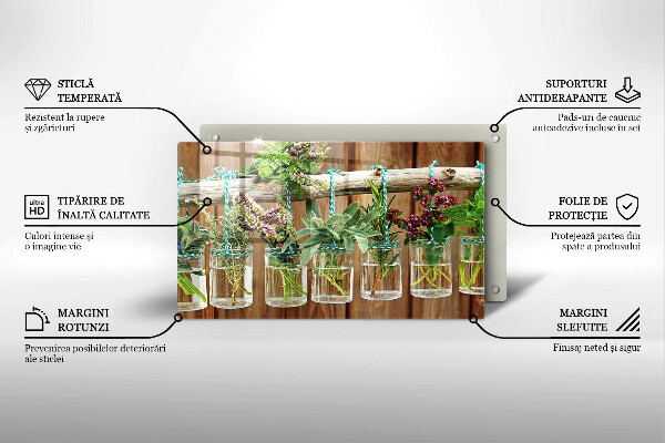 Copri piano cottura Annata di piante di erbe