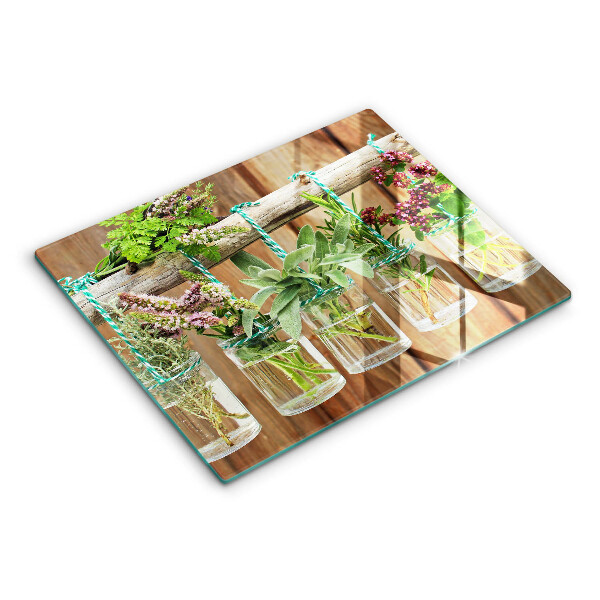 Copri piano cottura Annata di piante di erbe