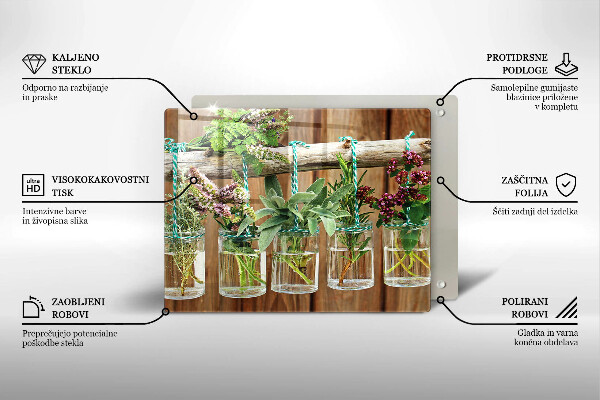 Copri piano cottura Annata di piante di erbe