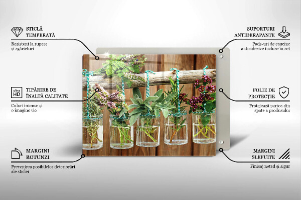 Copri piano cottura Annata di piante di erbe