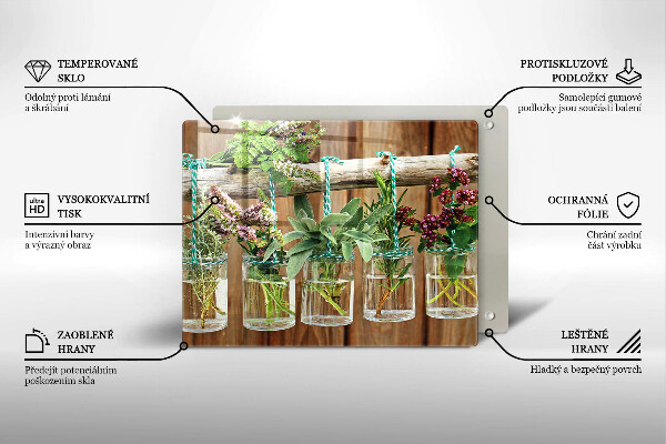Copri piano cottura Annata di piante di erbe