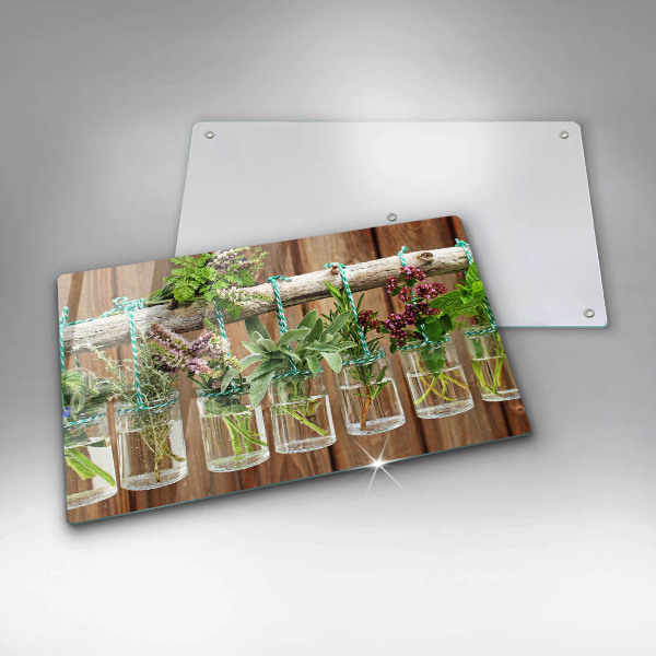 Copri piano cottura Annata di piante di erbe