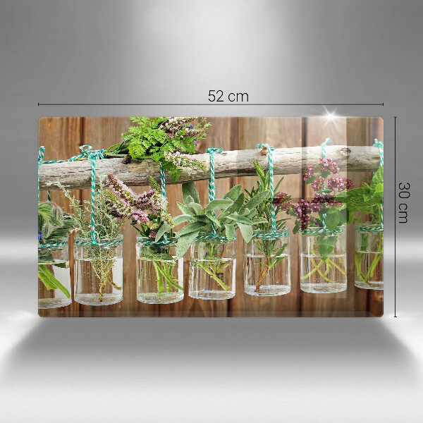 Copri piano cottura Annata di piante di erbe