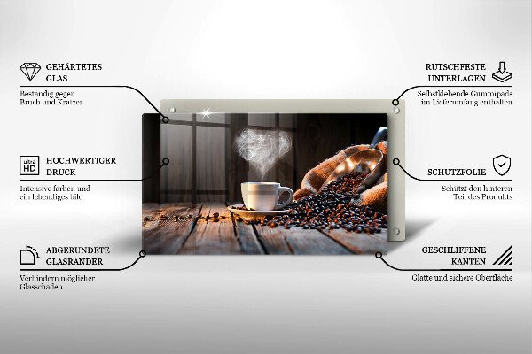 Copri piano cottura Tazza e cuore di caffè