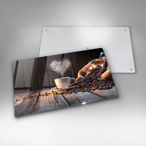 Copri piano cottura Tazza e cuore di caffè