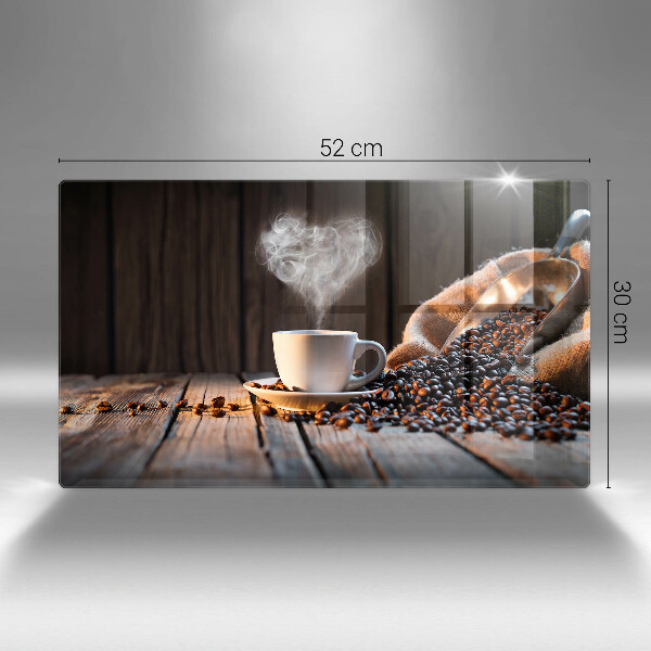 Copri piano cottura Tazza e cuore di caffè