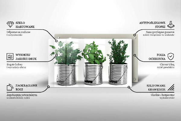 Copri piano cottura Vasi di piante aromatiche