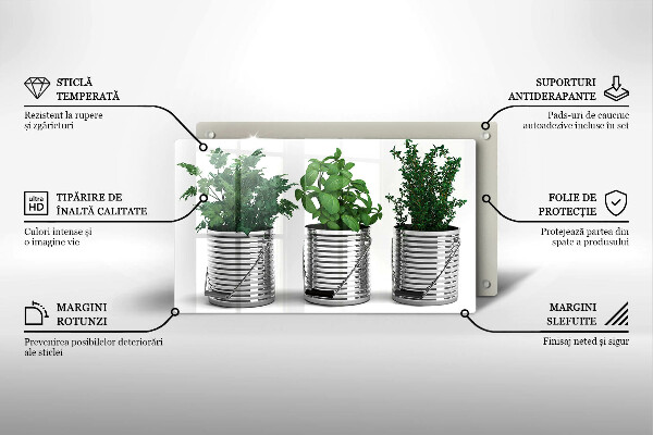Copri piano cottura Vasi di piante aromatiche