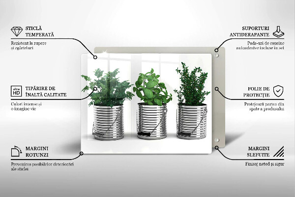 Copri piano cottura Vasi di piante aromatiche