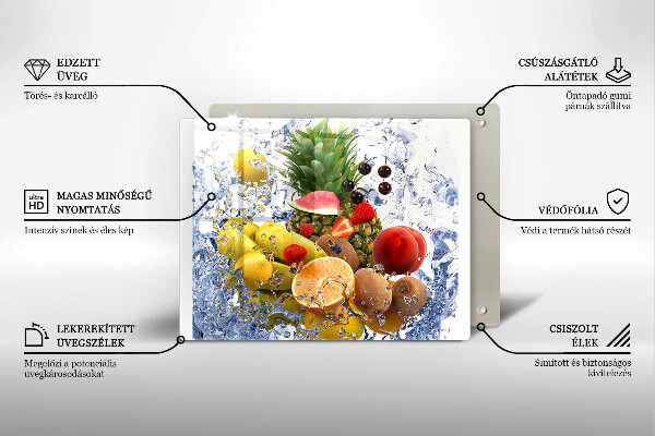 Copri piano cottura Frutta succosa e acqua