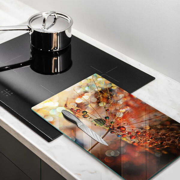 Copri piano cottura Dente di leone bagnato