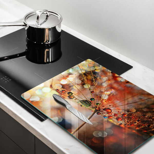 Copri piano cottura Dente di leone bagnato