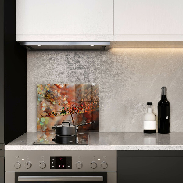 Copri piano cottura Dente di leone bagnato