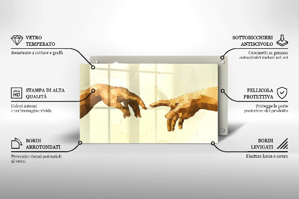 Copri piano cottura Creazione delle mani di Adamo