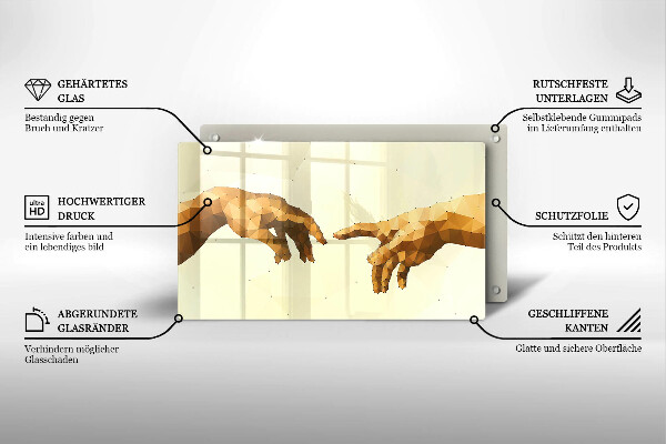 Copri piano cottura Creazione delle mani di Adamo