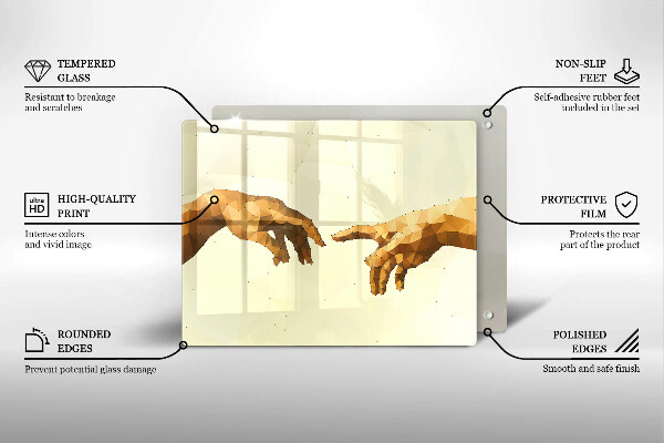 Copri piano cottura Creazione delle mani di Adamo