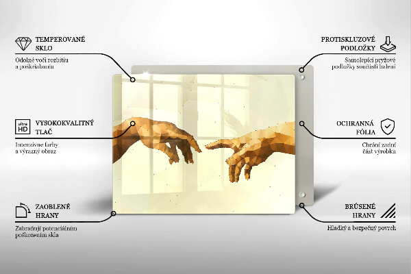 Copri piano cottura Creazione delle mani di Adamo