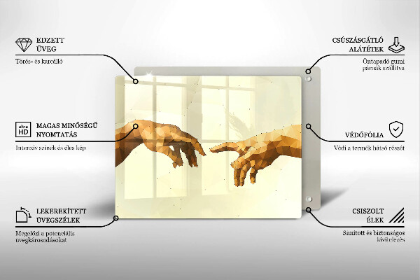 Copri piano cottura Creazione delle mani di Adamo