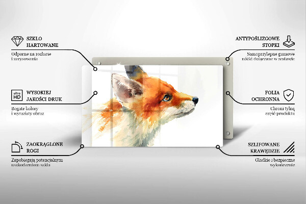 Copri piano induzione Volpe dipinta