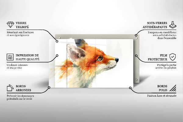 Copri piano induzione Volpe dipinta