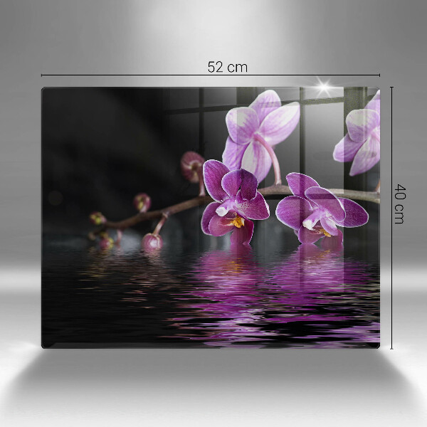 Copri piano cottura Acqua zen di orchidea