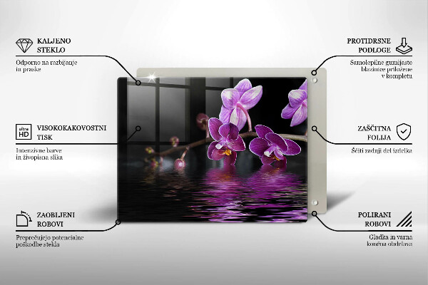 Copri piano cottura Acqua zen di orchidea