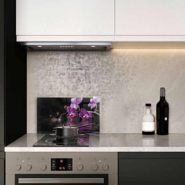 Copri piano cottura Acqua zen di orchidea