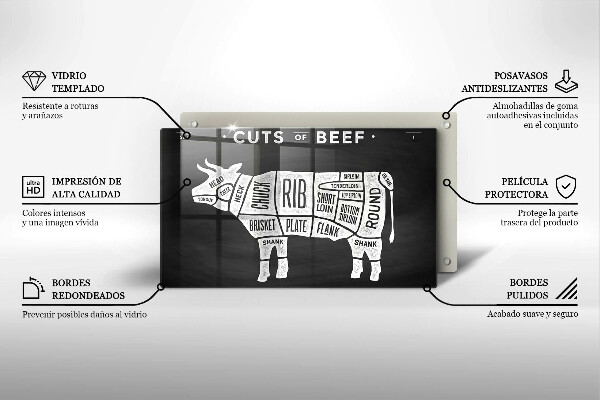 Copri piano induzione Manzo di carne di mucca