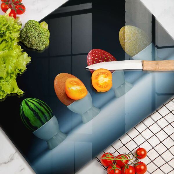 Copri piano cottura Uova di frutta astratte