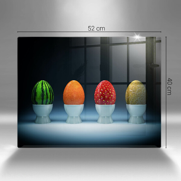 Copri piano cottura Uova di frutta astratte