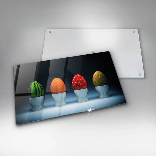 Copri piano cottura Uova di frutta astratte