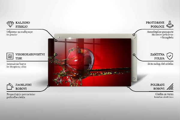 Copri piano cottura Frutta di mela in acqua