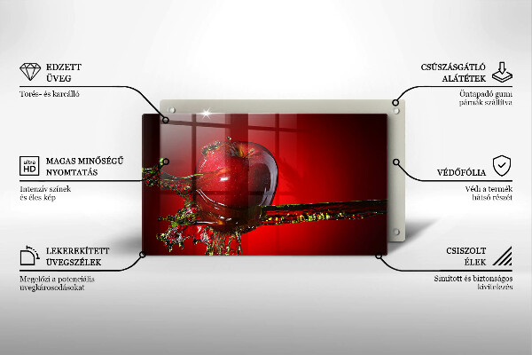 Copri piano cottura Frutta di mela in acqua