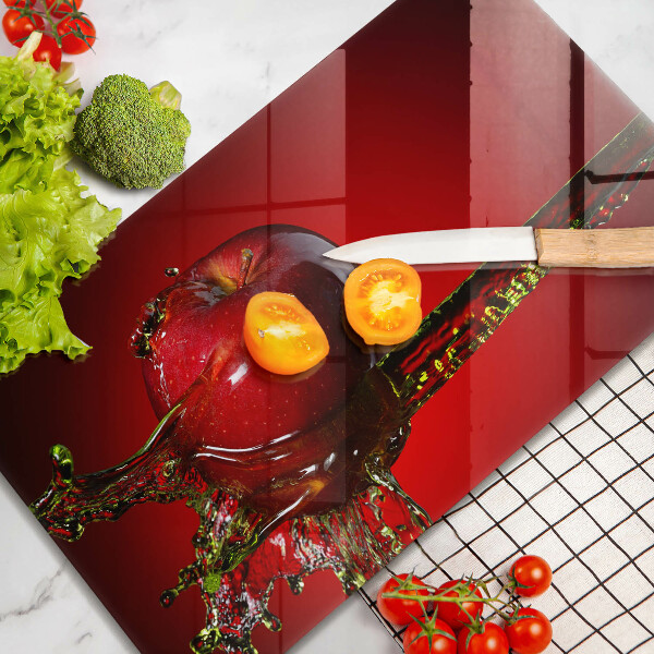 Copri piano cottura Frutta di mela in acqua