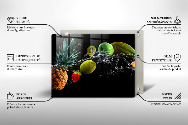 Copri piano induzione Frutta in acqua