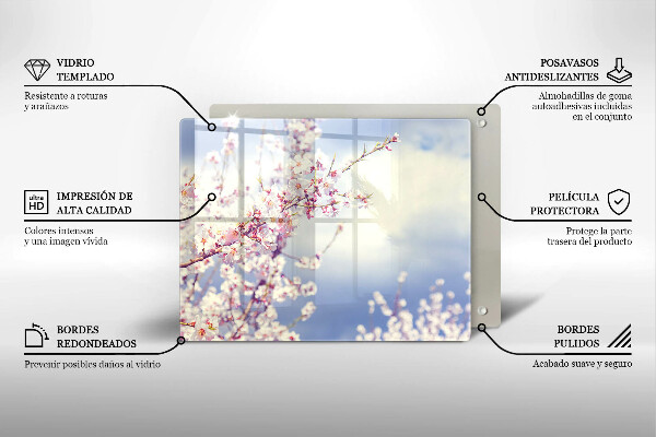 Copri piano induzione Albero fiorito