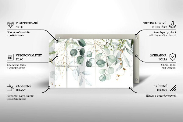 Copri piano induzione Piante dipinte