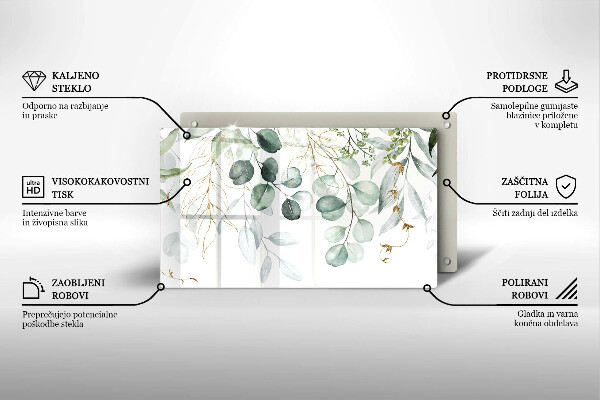 Copri piano induzione Piante dipinte