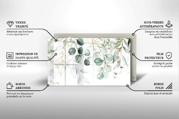 Copri piano induzione Piante dipinte