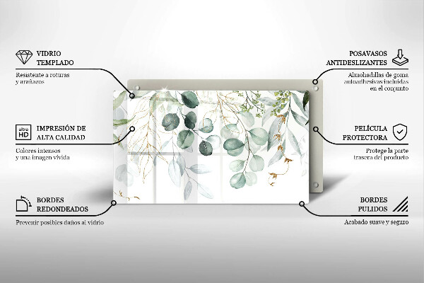 Copri piano induzione Piante dipinte