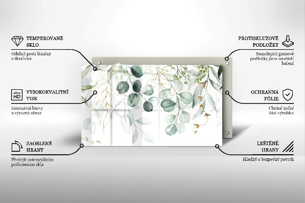 Copri piano induzione Piante dipinte