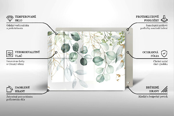 Copri piano induzione Piante dipinte