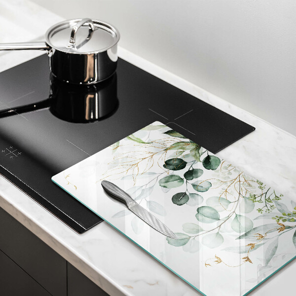 Copri piano induzione Piante dipinte
